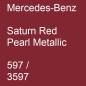 Preview: Mercedes-Benz, Saturn Red Pearl Metallic, 597 / 3597.